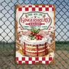 1pc Christmas Tin Sign Vintage Metal Decor for Wall Garage Bar Cafe