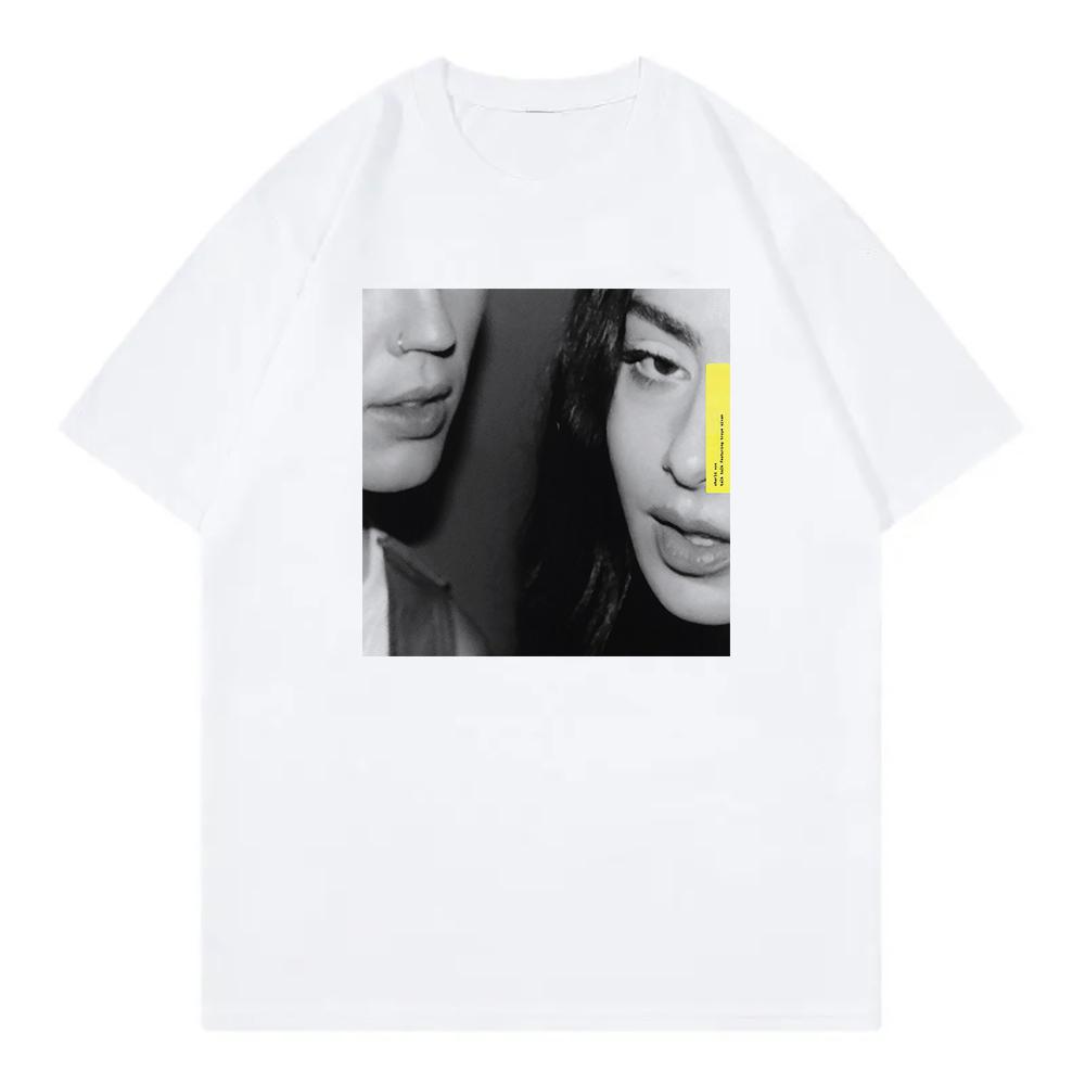 Charli XCX Troye Sivan Talk Talk T Shirt Brat Women Clothing Harajuku T-Shirt Unisex High Quality Clothes Cotton TShirts Graphic