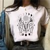 Witch Triple Moon Gothic Sun top women harajuku t-shirts girl graphic harajuku 2000s clothing women's gothic style sleeve shirt