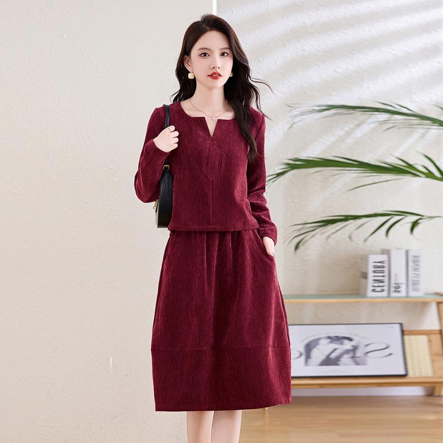 Fashion Suit Skirt Women's Spring New Design Sense Casual Temperament Age-reducing Two-piece Dress