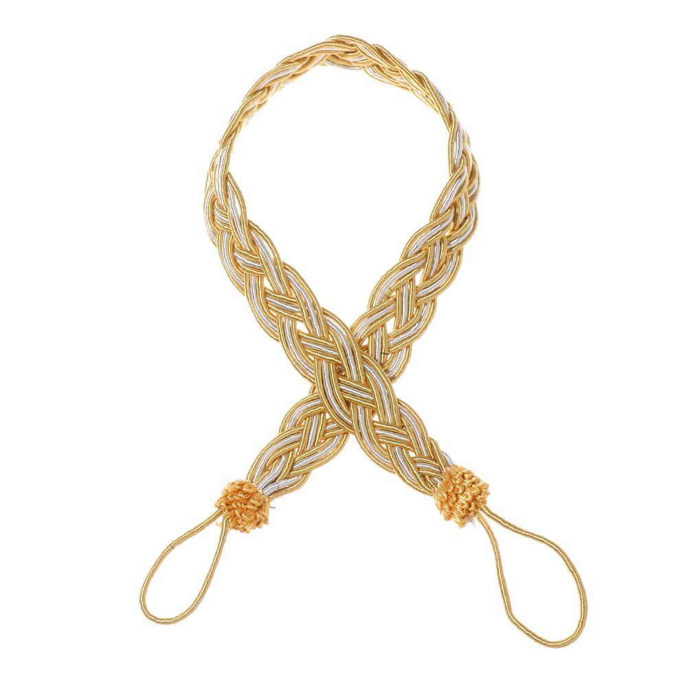 Durable Hold Simple Braided Tiebacks Curtain Holder Rope Tie Backs Satin Voile Strap