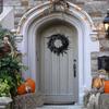 18 Inch Black Feather Wreath,christmas Decoration,thanksgiving Artwork