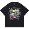 Camiseta de Algodón Pesado 100% 230 Gsm Camiseta de Algodón Pesado Unisex con Estampado de Banda de Rock Música Popular