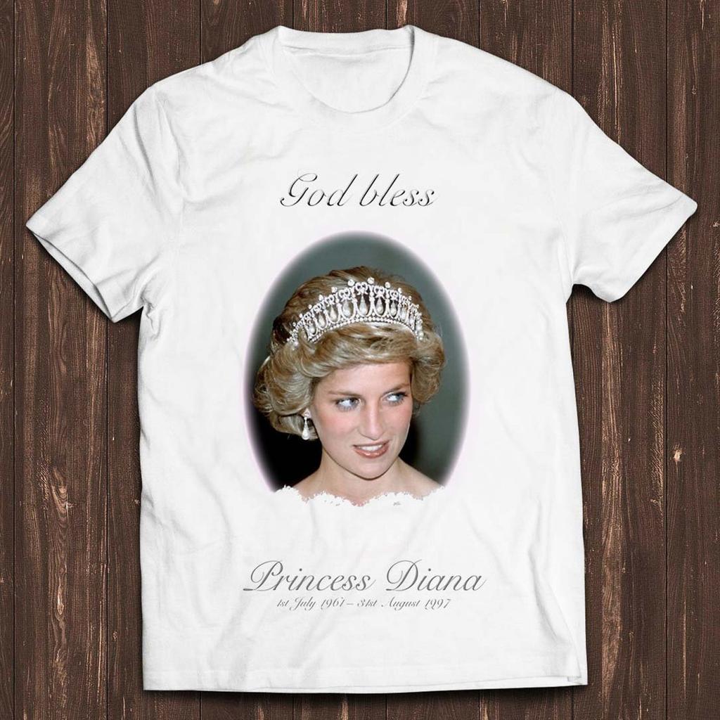 God Zegen Prinses Diana Herdenking Meme Cadeau Grappig T-shirt Stijl Unisex Gamer Cult Film Muziek T-shirt C950