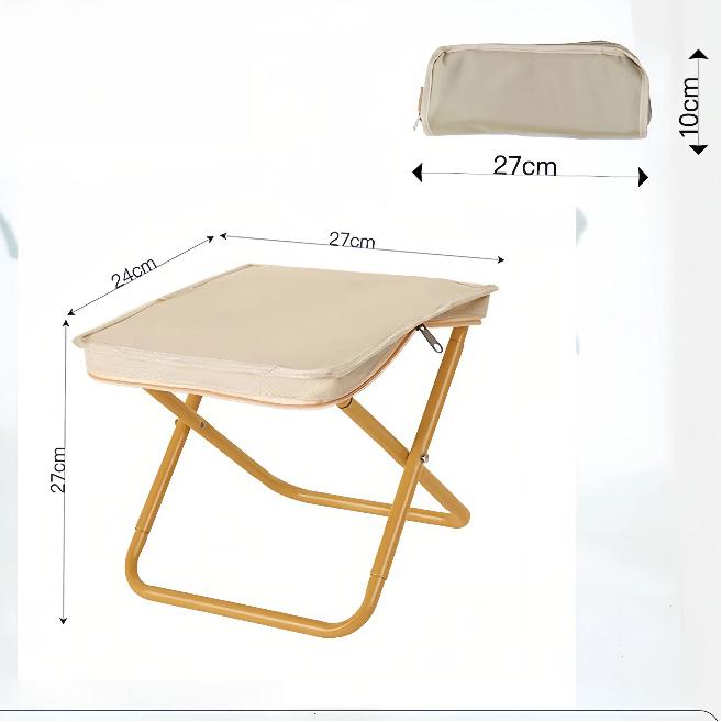 Portable Camping Stool with Oxford Fabric – Ultralight Folding Seat for Hiking, Fishing & Outdoor Travel  Pencil Bag Stool