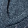 Hengyuanxiang Men's V-Neck Striped Wool Vest