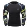 Cody Lundin Polyester Spandex 3d Print Compression T Shirts Sublimated MMA Rash Guard Surf Long Sleeve Boxing Gym Fitness Tops