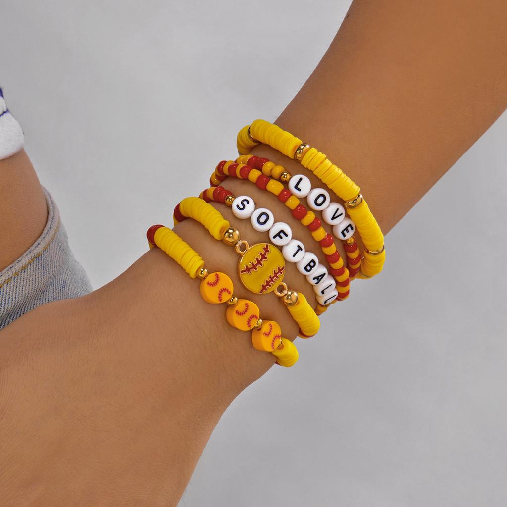 Sports Jewelry Geometric Alloy Handmade Unisex Bracelet For Sports Enthusiasts