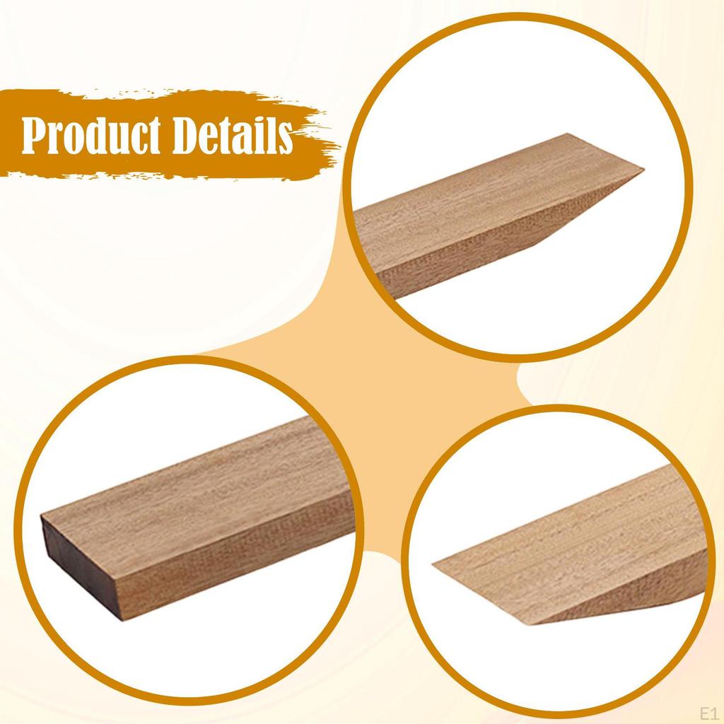 2Pcs Wood Guitar Neck Blank Making Material Solid Luthier Supplies Accessories DIY Handmade