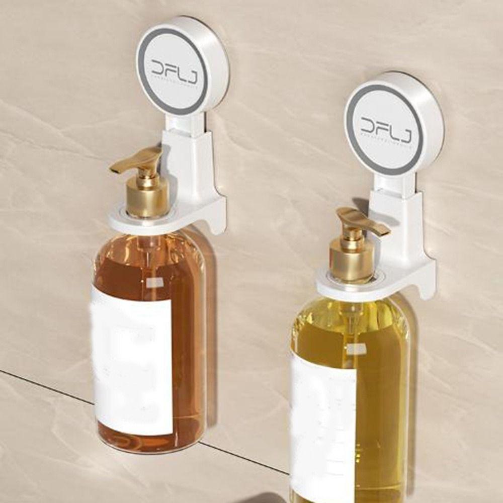 Punch-Free Suction Cup Shampoo Bottle Holder Plastic Shower Gel Hanger  Kitchen