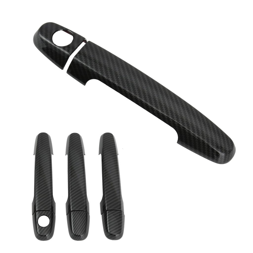 Kryt obložení kliky dveří Dekorace ve stylu karbonových vláken Vhodné pro CorollaViosYarisRAV4