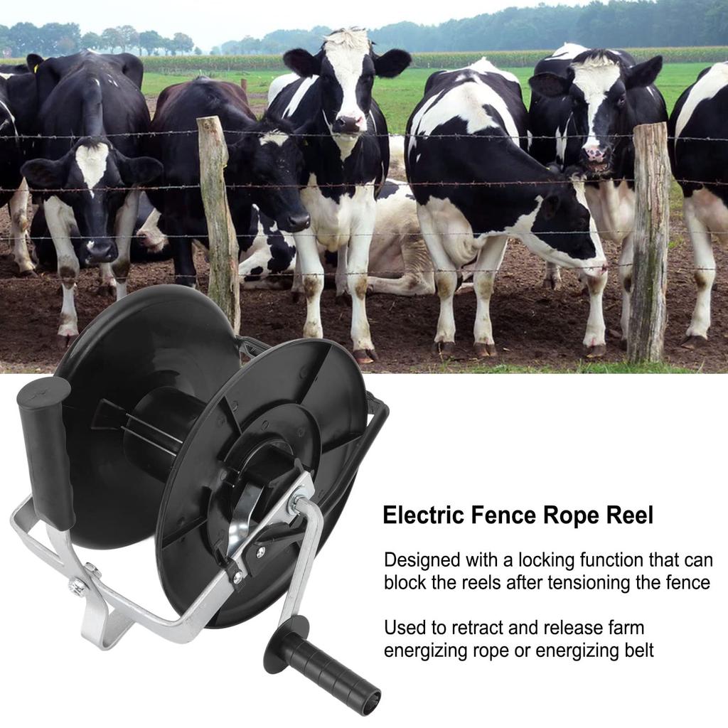 Electric Fence Wire Reel with Locking Function, Easy to Use for Farms, MLD-005