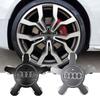 For Audi B7 4pcs Five Claws Car Wheel Center Hub Cap Tire Rim Badge Cover For Audi QUATTRO Sline A3 A4 B8 B7 8P A5 A7 A8 Q3 Q5 Q7 Accessorie
