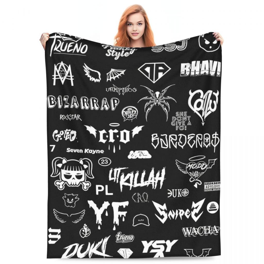 Duki Fleece Throw Blanket Reggaeton Latin Trap Pop Rap Blanket for Bedding Office Lightweight Bedspread