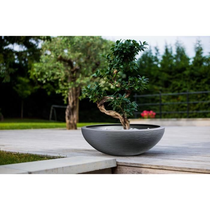 Countertop Basin - EDA - Graphit Up - 39 L - Ø 59 X H. 21 Cm - Anthracite Grey