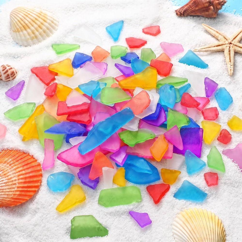 500g Drcené mořské sklo DIY Umělecké řemesla Mořské sklo Dekorace Kousky mořského skla Domácí dekorace