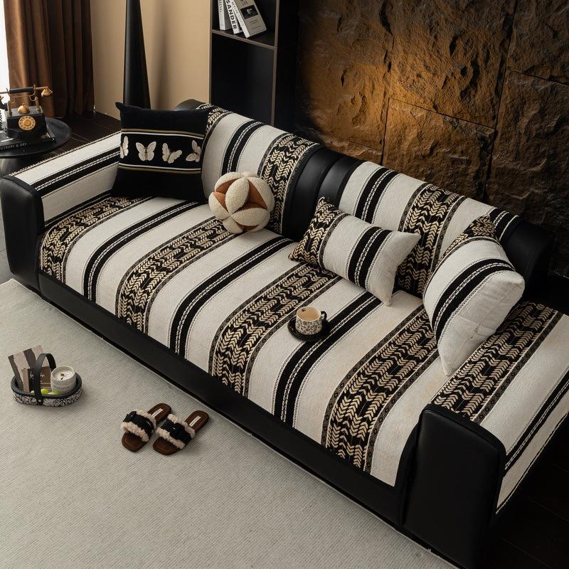 Light Luxury Premium Sofa Cushion New Four-Season Universal Chenille Seat Cushion Fixed Non-Slip Cover Cover Cloth Towel