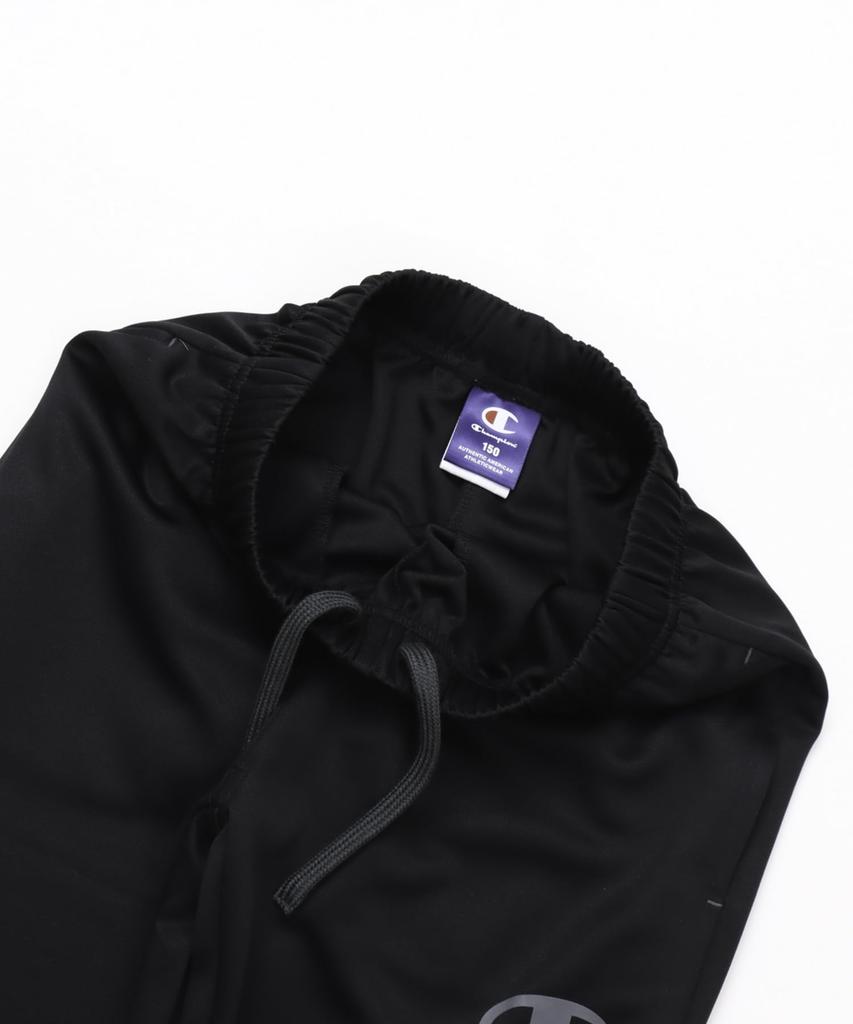 Champion Long Sleeve Tracksuit Set with a Single Logo and Rubber Basic Sports Training Black Kids' (2-Piece Set), Quick-Drying, Print, Suit,