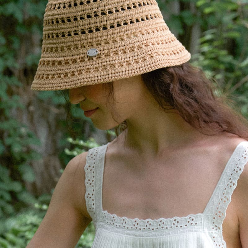 

OVLA Летняя панама из смесового льна_цвета HA057 brown