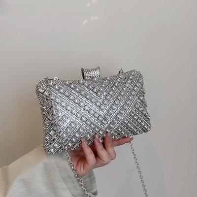 Funkelnde Strass-Luxus-Abendtaschen für Frauen, Glitzer, für Hochzeit, Party, Abschlussball, Clutch, Umhängetaschen, Designer-Geldbörsen und Handtaschen