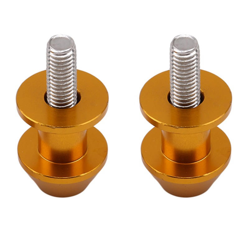 2pcs 8mm Aluminum Motorcycle Stand Swingarm Spools Slider Stand Screw Swingarm Motorcycle Accessory