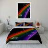 Rainbow Galaxy Bedding Set Bedding Duvet Cover Set Duvet Cover Pillowcases (1 * Duvet Cover 2 * Pillowcases, without duvet insert)
