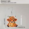 2D Flat Halloween Thanksgiving Earrings Cute Highland Cow Cattle Animals Acrylic Dangle Earrings Pumpkin Drop Earring Holiday Party Jewelry Gifts