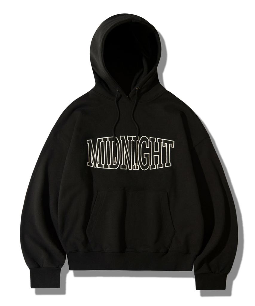 Midnight Applique Hoodie (Black)