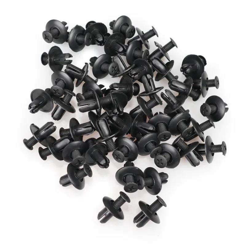 Kunststoffnieten Befestigungselemente für Autos (8mm/6mm) - Stoßfänger/Kotflügel Schrauben Clips, 8mm Loch Auto Druckniet Clip Zubehör