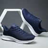 Men's Shoes Outdoor Fly-woven Running Shoes Sports Shoes Spring and Summer Mesh Cloth Surface Large Size Walking Shoes Lightweight Breathable Casual