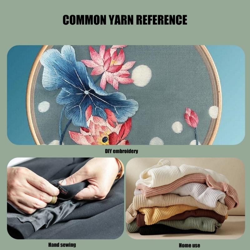 Broderipenna med trähandtag med 3 nålhuvuden och trädare Stansnålsset för broderihantverk Dekoration