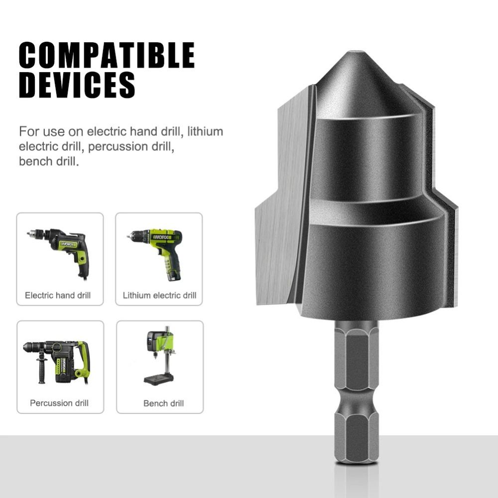 Hexagon Shank PPR Lifting Stepped Drill Bit Plumbing Pipe Reamer  Power Tool  Accessory