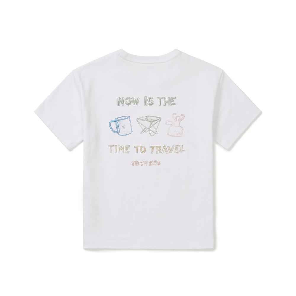 [Snowpeak] Kids Aerocool Gear Short Sleeve T-shirt White (S25MKFTS95)