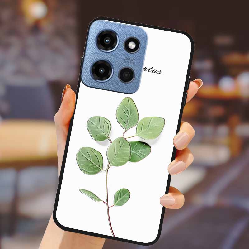 For Motorola G 5G 2025 Phone Case Bumper Soft TPU Silicone Back Cover 3D Flower Emboss Shell For Motorola Moto G 5G Fundas Coque