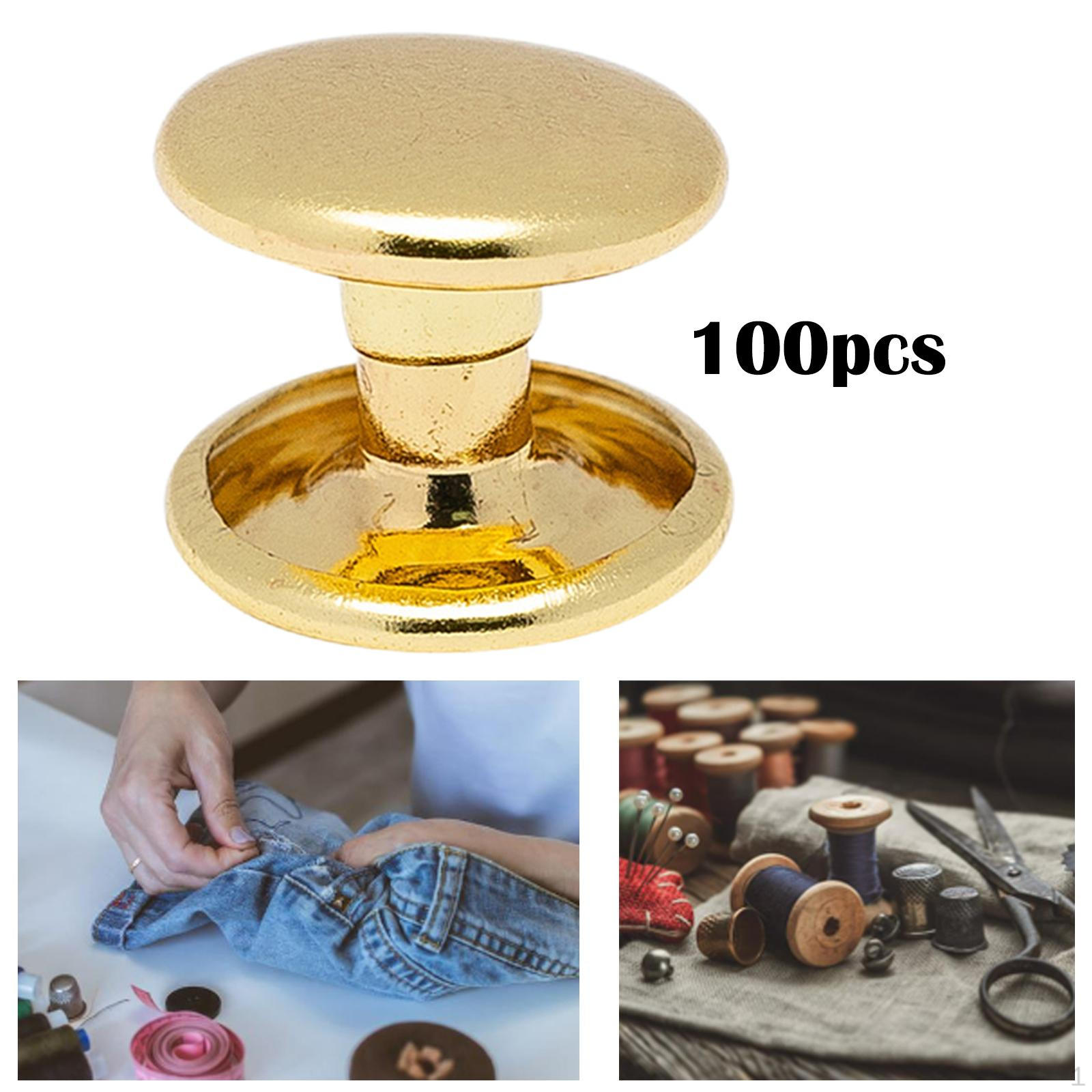 

100 шт., винтовые заклепки, гвозди, пуговицы для кошелька, сумки, застежки, сделай сам, швейная застежка для рукоделия 8x6mm