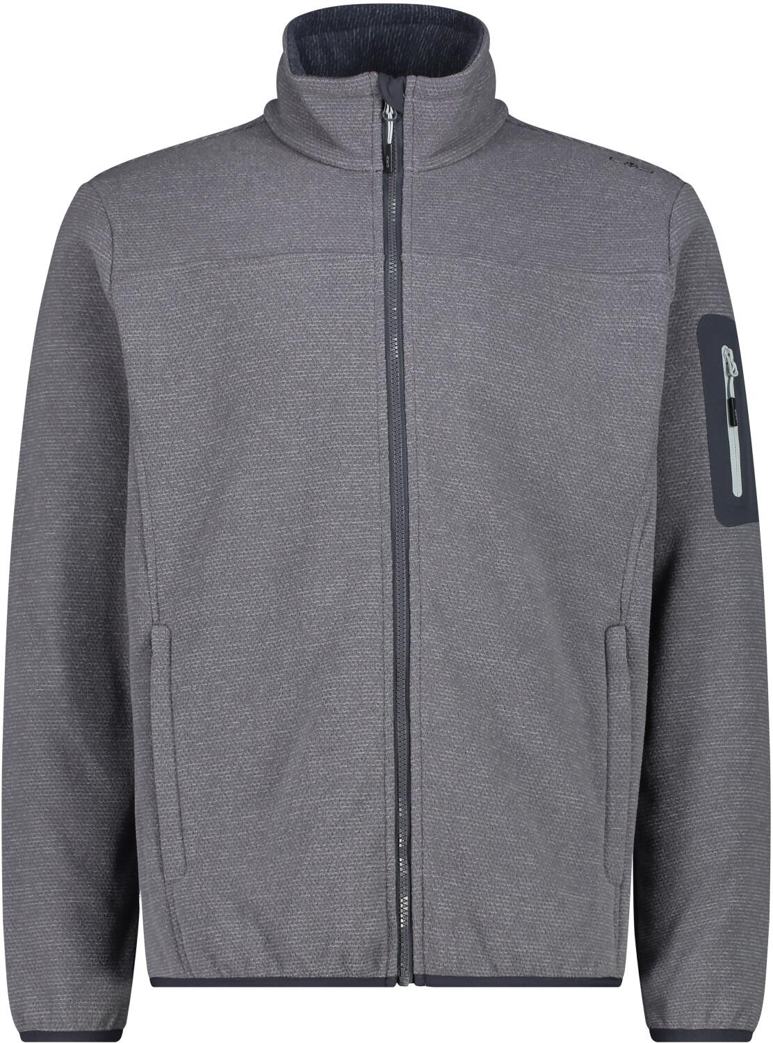 

Куртка мужская CMP Fleece Jacquard-Knit-Tech Jacket (38H2237) Мужская флисовая куртка жаккард-трикотаж-тек с ромбовидным рисунком серая/титановая 58