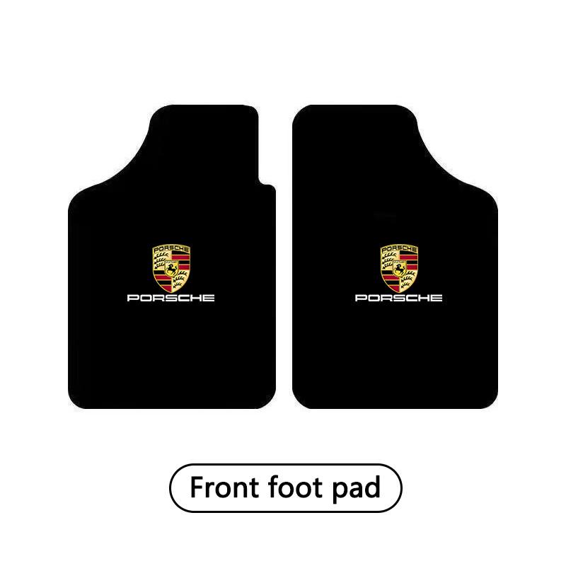 Car Floor Mats Front Rear Carpet Anti-slip Protection Pads For Porsche Panamera Cayenne Taycan 911 718 Macan Carrera-GT 928 968