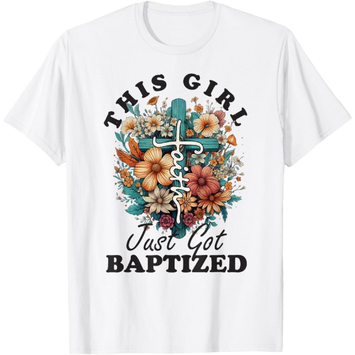 Эта Девочка Только Что Крестилась Футболка с Причастием и Крещением S
