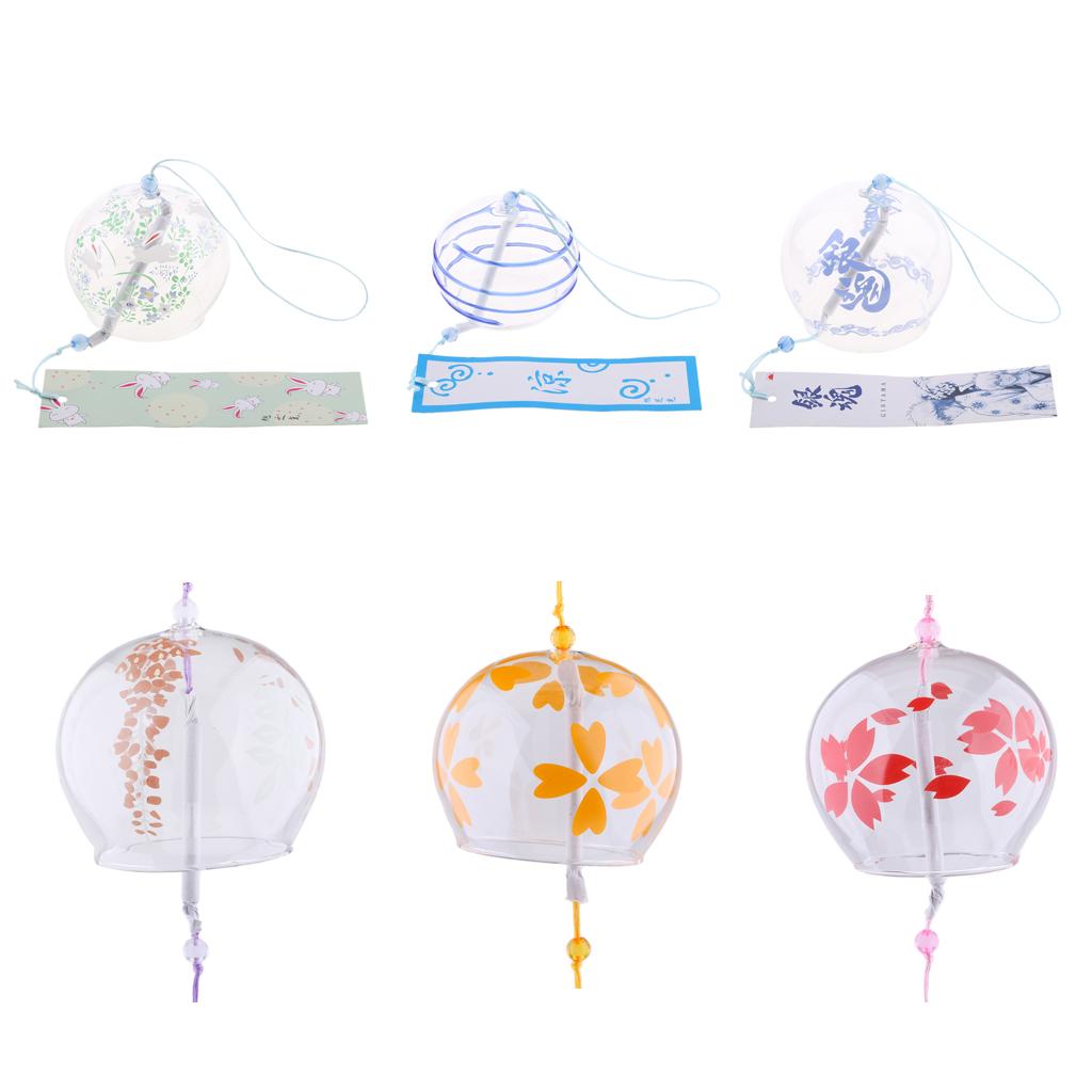 Japanese Wind Bell Japan Wind Chimes Handmade Glass Furin Home Decors Spa Kitchen Office Decor
