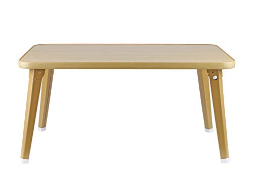 Pearl Metal Chabudai (Chabudai), Natural, 60cm Wide X 40cm Deep X 29.5cm High, Folding Low Table, Wood Grain Finish, UV-Coated Surface, N-8336
