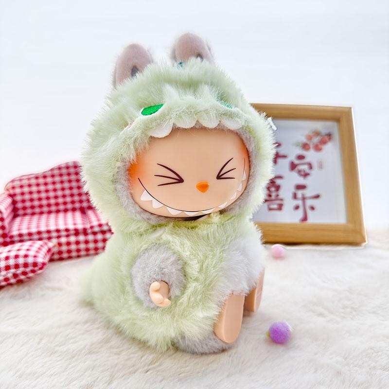 Cute Fried Shrimp Outfit Doll Clothes for Labubu Cartoon Cockroach Dinosaur Plush Clothes Clothes for Labubu V1 V2 V3 Dolls