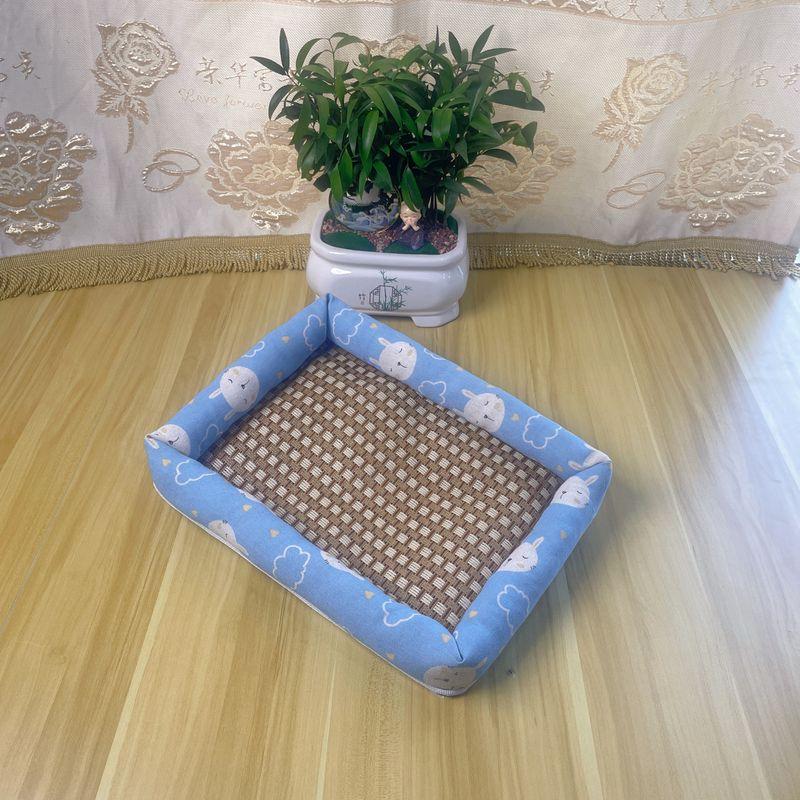 

Doghouse Cathouse Pet Supplies Small and Medium Dogs Dog Teddy Mattress Summer Sleeping Mat Dog Kennel All Year Round Neutral S small 30*40 [within 2.50kg recommended]] Tusky
