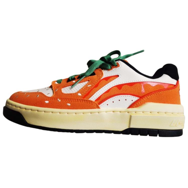 Li Ning 1807 X Vandy The Pink Rookie 2 Удобные Прочные Легкие Низкие Скейт-Кеды Мужские кроссовки Оранжевый ABCV039-4 42