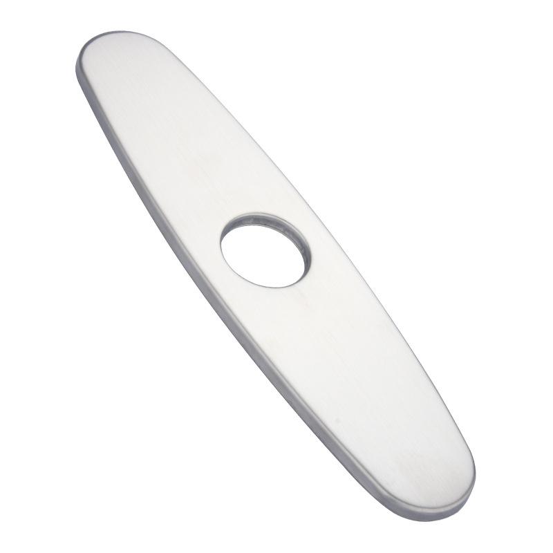 304 Stainless Steel Brushed Kitchen Faucet Cover10 Inch Decorative Plate Base Bathroom 6-inch Sheathing
