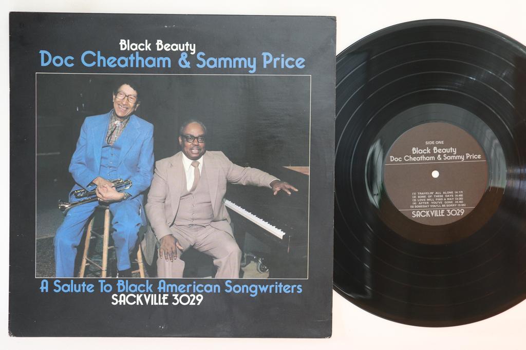 LP Record DOC CHEATHAM SAMMY PRICE  Black Beauty 3029 SACKVILLE RECO 1980 Canada Jazz Used