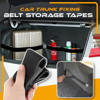 Car Trunk Fixing Belt Storage Tapes Elastic Straps with Hook Loop for Trunk Organization