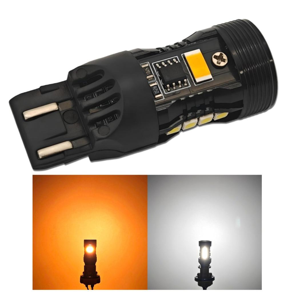 2 Pcs W21/5W LED Bulb 7443 12V No Error, Two Colors, EU-USA Off-Road