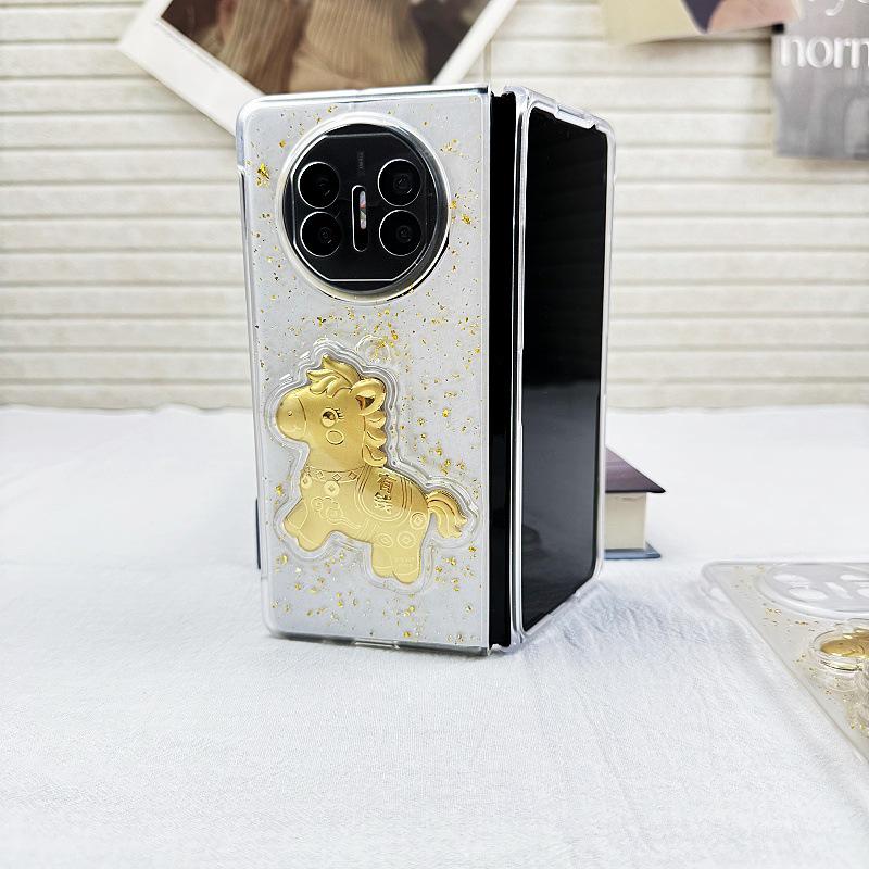 Huawei MateX6 Gold Foil Epoxy Drop-proof Phone Case