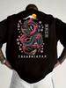 New Dragon Print 100 Cotton Trendy Men Woment Tshirt Summer Autumn Daily Outdoor Sports Party Casual Loose Street Short Sleeve