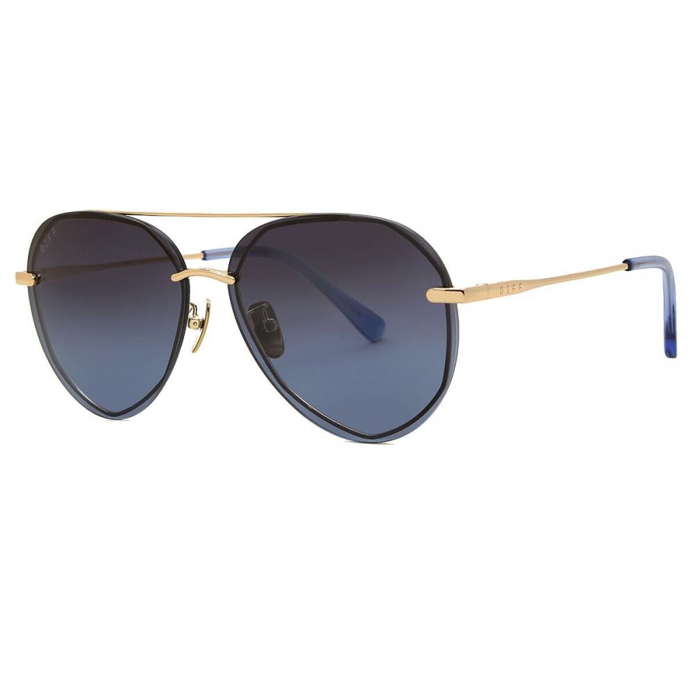 DIFF Lenox Polarized Gd Bl122p Unisex Sunglasses